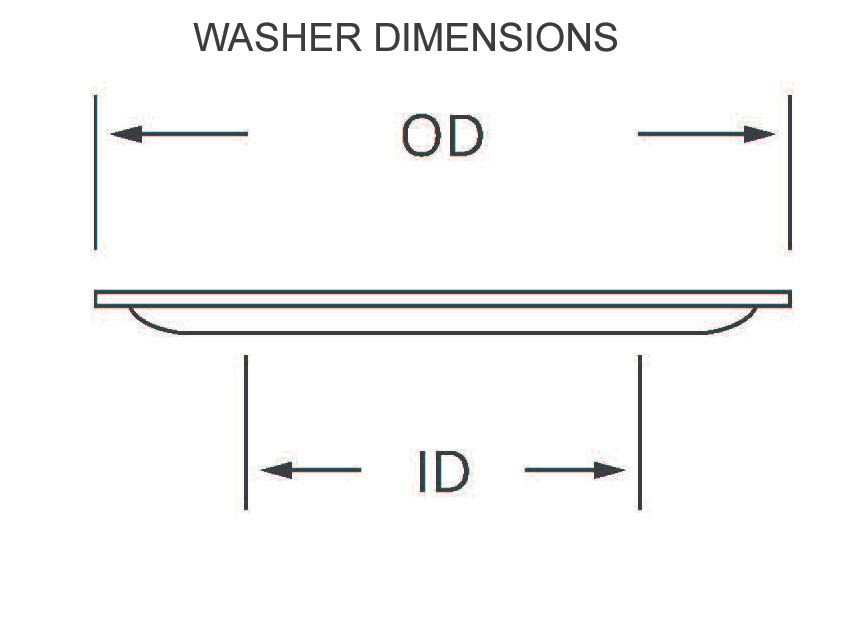 Diag Plain Washer