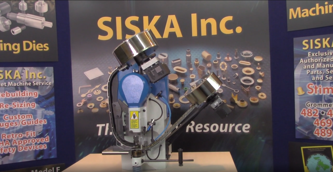 J-239 Dual Feed Electric Grommet & Washer Machine | SISKA INC